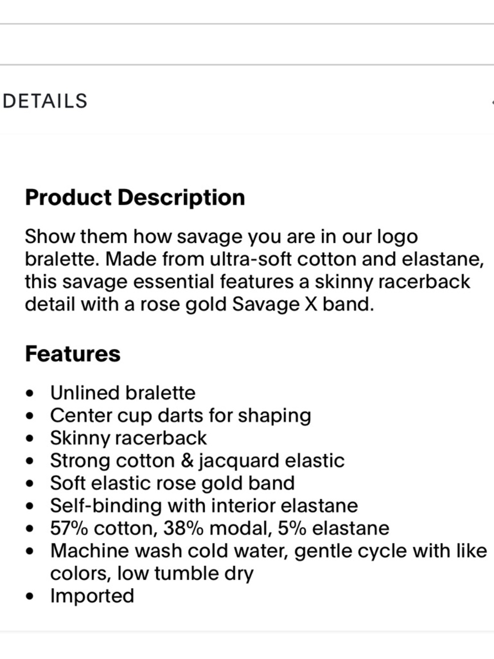Savage X Fenty Forever Savage Bralette - Picture 5 of 5